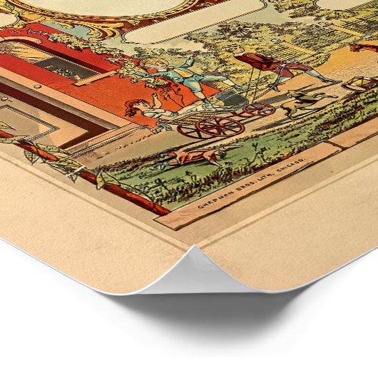 Vintager Familienbaum Poster (Ecke)