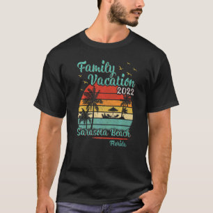 Vintager Familienurlaub 2022 Florida Sarasota Stra T-Shirt