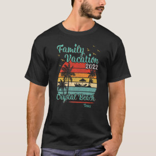 Vintager Familienurlaub 2022 Texas Crystal Beach T-Shirt