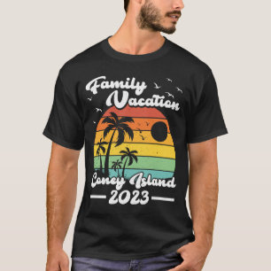 Vintager Familienurlaub 2023 New York Coney Island T-Shirt