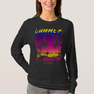 Vintager Familienurlaub Florida Sommer St Augustin T-Shirt