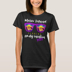 Vintager Familienurlaub Florida Sonnenbrille Marco T-Shirt