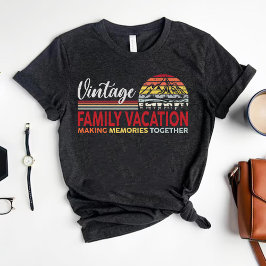 Vintager Familienurlaub für Erinnerungen T-Shirt