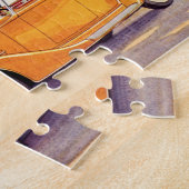 Vintager Familienurlaub in einem Cabrio Puzzle (Seite)