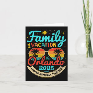 Vintager Familienurlaub Orlando Beach 2025 Florida Karte