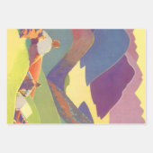 Vintager Familienurlaub, Picnic in den Bergen Geschenkpapier Set (Vorderseite 3)