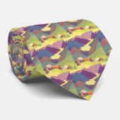 Vintager Familienurlaub, Picnic in den Bergen Krawatte (Gerollt)