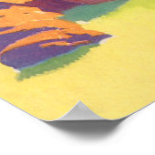 Vintager Familienurlaub, Picnic in den Bergen Poster (Ecke)