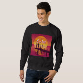 Vintager Fang Sonnenuntergang - Cooler Vater Sweatshirt (Vorne ganz)