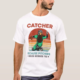 Vintager Fanggerät, weil Pitcher auch Helden brauc T-Shirt
