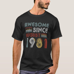 Vintager fantastischer seit August 1981 38. T-Shirt