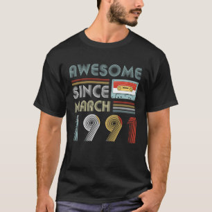 Vintager fantastischer seit März 1991 28. T-Shirt
