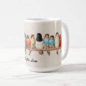 Vintager Farbenfroh Kaffeetasse (VorderseiteRechts)