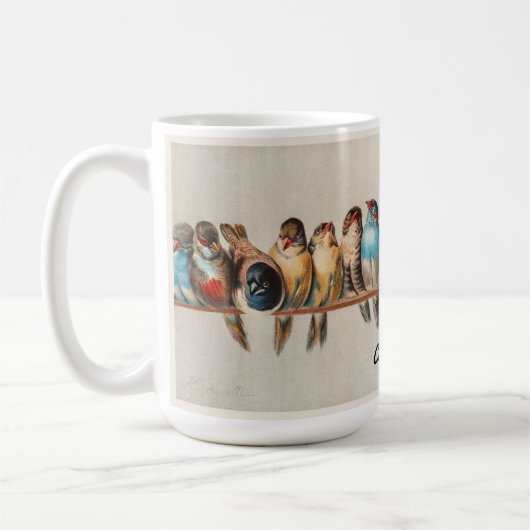 Vintager Farbenfroh Kaffeetasse (Links)