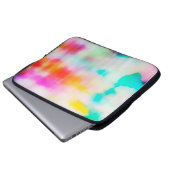 Vintager, farbiger abstrakter Hintergrund. Laptopschutzhülle (Vorne Knopf)