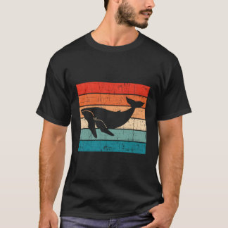 Vintager Farbtierwal T-Shirt