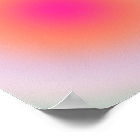 Vintager Farbverlauf Poster (Ecke)