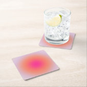 Vintager Farbverlauf Rechteckiger Pappuntersetzer (Vor Ort)