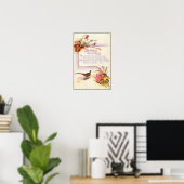 Vintager Fasant 1917 Heide Geburtstag Poster (Heimbüro)