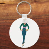 Vintager Fashion Image Schlüsselanhänger (Vorderseite)