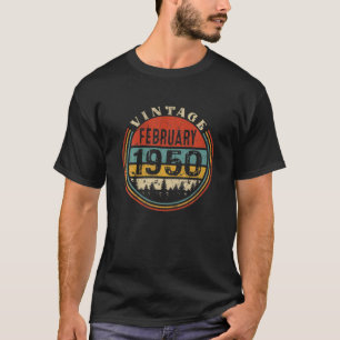 Vintager Februar 1950 Funny 72 Jahre Alter Tag 72. T-Shirt