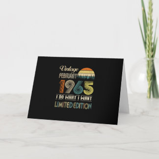 Vintager Februar 1965 I Do What I Woll Limited Karte