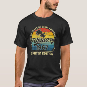 Vintager Februar 1967 Retro 54 Jahre alt 54. Gebur T-Shirt