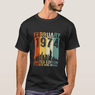 Vintager Februar 1974 50. Geburtstag - Frauen 50 T-Shirt