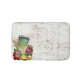 Vintager Federbouquet Badematte (Vorderseite)