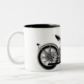 Vintager FederHarley Zweifarbige Tasse (Links)