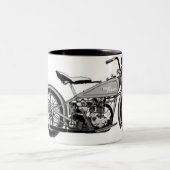 Vintager FederHarley Zweifarbige Tasse (Mittel)