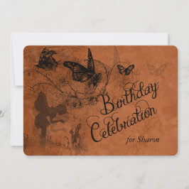 Vintager feenhafter Garten-kundenspezifischer Einladung