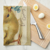 Vintager Feiertag für Hühner Geschirrtuch (Viertel Falte)