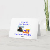 Vintager Feiertags-Verzierungs-Ball Martini Feiertagskarte (Rückseite)