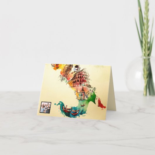 Vintager Feiertagskarte (Vorderseite)