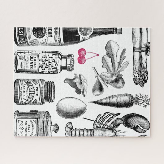 Vintager Feinschmecker Puzzle (Horizontal)