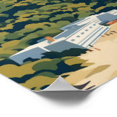 Vintager Felsen von Gibraltar Poster (Ecke)