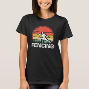 Vintager Fencer Retro Fencing Sports Duell Fight S T-Shirt