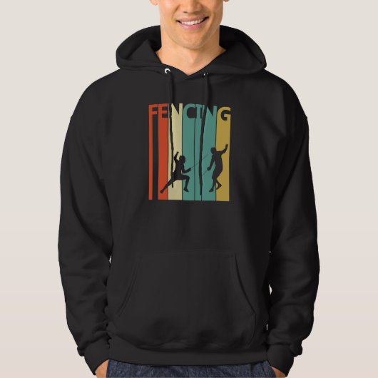 Vintager Fencing-Sport Hoodie (Vorderseite)