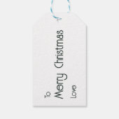 Vintager Ferienhaus Geschenkanhänger (Rückseite)