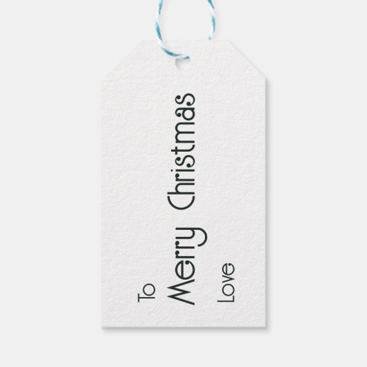 Vintager Ferienhaus Geschenkanhänger (Rückseite)