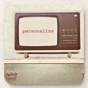 Vintager Fernsehstern Getränkeuntersetzer