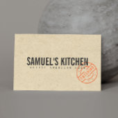 Vintager, fett gestanzter Logo-Look Visitenkarte