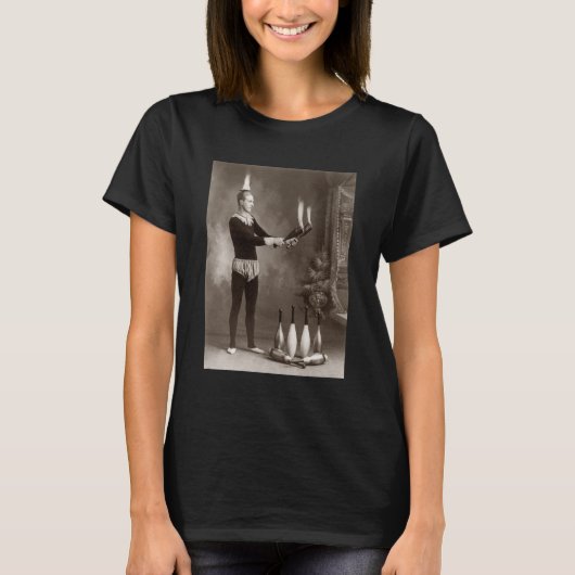 Vintager Feuerschlucker T-Shirt (Vorderseite)