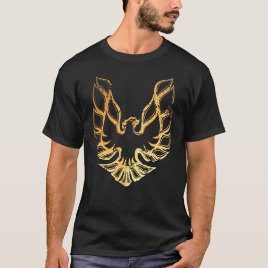 Vintager Feuervogel T-Shirt (Vorderseite)