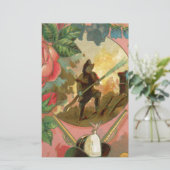 Vintager Feuerwehrabdeckung der 1880er Jahre Briefpapier (Stehend Vorderseite)