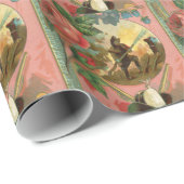 Vintager Feuerwehrabdeckung der 1880er Jahre Geschenkpapier (Rolleneckpunkt)