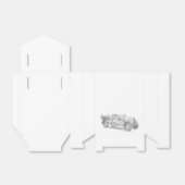 Vintager Feuerwehrleute zeichnend Bleistiftstiftfe Geschenkschachtel (Ungefaltet)