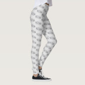 Vintager Feuerwehrleute zeichnend Bleistiftstiftfe Leggings (Rechts)