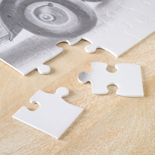 Vintager Feuerwehrleute zeichnend Bleistiftstiftfe Puzzle (Seite)